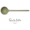 image:imageSur La Table Kitchen Essential Chefs Toolkit Silicone Soup Ladle with Beechwood handle  TaupeJuniper Green Silicone