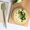 image:imageSur La Table Kitchen Essential Chefs Toolkit Silicone Soup Ladle with Beechwood handle  TaupeJuniper Green Silicone