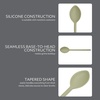 image:imageSur La Table Kitchen Essential Chefs Toolkit Silicone Soup Ladle with Beechwood handle  TaupeJuniper Green Silicone