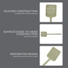 image:imageSur La Table Kitchen Essential Chefs Toolkit Silicone Soup Ladle with Beechwood handle  TaupeJuniper Green Silicone