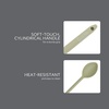 image:imageSur La Table Kitchen Essential Chefs Toolkit Silicone Soup Ladle with Beechwood handle  TaupeJuniper Green Silicone