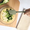image:imageSur La Table Kitchen Essential Chefs Toolkit Silicone Soup Ladle with Beechwood handle  TaupeJuniper Green Silicone