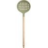 image:imageSur La Table Kitchen Essential Chefs Toolkit Silicone Soup Ladle with Beechwood handle  TaupeJuniper Green SiliconeBeechwood