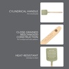 image:imageSur La Table Kitchen Essential Chefs Toolkit Silicone Soup Ladle with Beechwood handle  TaupeJuniper Green SiliconeBeechwood