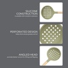 image:imageSur La Table Kitchen Essential Chefs Toolkit Silicone Soup Ladle with Beechwood handle  TaupeJuniper Green SiliconeBeechwood