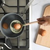 image:imageSur La Table Kitchen Essential Chefs Toolkit Silicone Soup Ladle with Beechwood handle  TaupeJuniper Green SiliconeBeechwood