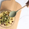 image:imageSur La Table Kitchen Essential Chefs Toolkit Silicone Soup Ladle with Beechwood handle  TaupeJuniper Green SiliconeBeechwood
