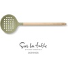 image:imageSur La Table Kitchen Essential Chefs Toolkit Silicone Soup Ladle with Beechwood handle  TaupeJuniper Green SiliconeBeechwood