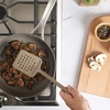 image:imageSur La Table Kitchen Essential Chefs Toolkit Silicone Soup Ladle with Beechwood handle  TaupeTaupe Silicone