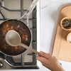 image:imageSur La Table Kitchen Essential Chefs Toolkit Silicone Soup Ladle with Beechwood handle  TaupeTaupe Silicone