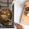 image:imageSur La Table Kitchen Essential Chefs Toolkit Silicone Soup Ladle with Beechwood handle  TaupeTaupe Silicone