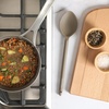 image:imageSur La Table Kitchen Essential Chefs Toolkit Silicone Soup Ladle with Beechwood handle  TaupeTaupe Silicone