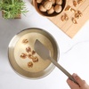 image:imageSur La Table Kitchen Essential Chefs Toolkit Silicone Soup Ladle with Beechwood handle  TaupeTaupe Silicone