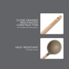 image:imageSur La Table Kitchen Essential Chefs Toolkit Silicone Soup Ladle with Beechwood handle  TaupeTaupe SiliconeBeechwood