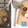 image:imageSur La Table Kitchen Essential Chefs Toolkit Silicone Soup Ladle with Beechwood handle  TaupeTaupe SiliconeBeechwood