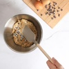 image:imageSur La Table Kitchen Essential Chefs Toolkit Silicone Soup Ladle with Beechwood handle  TaupeTaupe SiliconeBeechwood