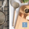 image:imageSur La Table Kitchen Essential Chefs Toolkit Silicone Soup Ladle with Beechwood handle  TaupeTaupe SiliconeBeechwood
