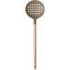 image:imageSur La Table Kitchen Essential Chefs Toolkit Silicone Soup Ladle with Beechwood handle  TaupeTaupe SiliconeBeechwood