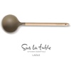 image:imageSur La Table Kitchen Essential Chefs Toolkit Silicone Soup Ladle with Beechwood handle  TaupeTaupe SiliconeBeechwood