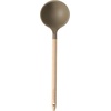 image:imageSur La Table Kitchen Essential Chefs Toolkit Silicone Soup Ladle with Beechwood handle  TaupeTaupe SiliconeBeechwood