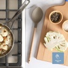 image:imageSur La Table Kitchen Essential Chefs Toolkit Silicone Soup Ladle with Beechwood handle  TaupeTaupe SiliconeBeechwood