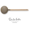 image:imageSur La Table Kitchen Essential Chefs Toolkit Silicone Soup Ladle with Beechwood handle  TaupeTaupe SiliconeBeechwood