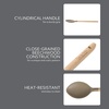 image:imageSur La Table Kitchen Essential Chefs Toolkit Silicone Soup Ladle with Beechwood handle  TaupeTaupe SiliconeBeechwood