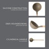 image:imageSur La Table Kitchen Essential Chefs Toolkit Silicone Soup Ladle with Beechwood handle  TaupeTaupe SiliconeBeechwood