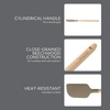 image:imageSur La Table Kitchen Essential Chefs Toolkit Silicone Soup Ladle with Beechwood handle  TaupeTaupe SiliconeBeechwood