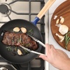 image:imageSur La Table Kitchen Essential Main Canteen 95 PreSeasoned Cast Iron Skillet wWood Handle Natural Nonstick Lightweight Frying Pan for Searing Sauting amp Everyday Cooking  BlueBlue Skillet