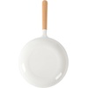 image:imageSur La Table Kitchen Essential Main Canteen 95 PreSeasoned Cast Iron Skillet wWood Handle Natural Nonstick Lightweight Frying Pan for Searing Sauting amp Everyday Cooking  BlueEggshell White Skillet