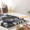 image:imageSur La Table Kitchen Essential Main Canteen 95 PreSeasoned Cast Iron Skillet wWood Handle Natural Nonstick Lightweight Frying Pan for Searing Sauting amp Everyday Cooking  BlueBlue Skillet