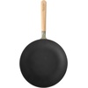 image:imageSur La Table Kitchen Essential Main Canteen 95 PreSeasoned Cast Iron Skillet wWood Handle Natural Nonstick Lightweight Frying Pan for Searing Sauting amp Everyday Cooking  BlueJuniper Green Skillet