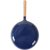 image:imageSur La Table Kitchen Essential Main Canteen 95 PreSeasoned Cast Iron Skillet wWood Handle Natural Nonstick Lightweight Frying Pan for Searing Sauting amp Everyday Cooking  BlueBlue Skillet