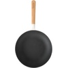 image:imageSur La Table Kitchen Essential Main Canteen 95 PreSeasoned Cast Iron Skillet wWood Handle Natural Nonstick Lightweight Frying Pan for Searing Sauting amp Everyday Cooking  BlueEggshell White Skillet