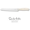 image:imageSur La Table Kitchen Essential Tasting Kitchen German Steel Bread Knife 8Inch Stainless Steel Blade  Professional Kitchen Knife with White Handle and Forged Full Tang
