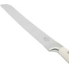 image:imageSur La Table Kitchen Essential Tasting Kitchen German Steel Bread Knife 8Inch Stainless Steel Blade  Professional Kitchen Knife with White Handle and Forged Full Tang
