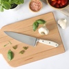 image:imageSur La Table Kitchen Essential Tasting Kitchen German Steel Chefs Knife 8Inch Stainless Steel Blade  Professional Kitchen Knife with Black Handle and Forged Full TangEggshell White