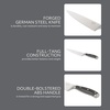 image:imageSur La Table Kitchen Essential Tasting Kitchen German Steel Chefs Knife 8Inch Stainless Steel Blade  Professional Kitchen Knife with Black Handle and Forged Full TangBlack