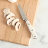 image:imageSur La Table Kitchen Essential Tasting Kitchen German Steel Paring Knife 35Inch Stainless Steel Blade  Professional Kitchen Knife with White Handle and Forged Full Tang