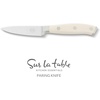image:imageSur La Table Kitchen Essential Tasting Kitchen German Steel Paring Knife 35Inch Stainless Steel Blade  Professional Kitchen Knife with White Handle and Forged Full Tang