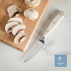 image:imageSur La Table Kitchen Essential Tasting Kitchen German Steel Paring Knife 35Inch Stainless Steel Blade  Professional Kitchen Knife with White Handle and Forged Full Tang