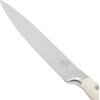 image:imageSur La Table Kitchen Essential Tasting Kitchen German Steel Slicer Knife 8Inch Stainless Steel Blade  Professional Kitchen Knife with White Handle and Forged Full TangEggshell White 8 Slicer