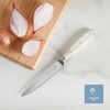 image:imageSur La Table Kitchen Essential Tasting Kitchen German Steel Slicer Knife 8Inch Stainless Steel Blade  Professional Kitchen Knife with White Handle and Forged Full TangEggshell White 5 Utility