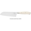 image:imageSur La Table Kitchen Essential Tasting Kitchen German Steel Slicer Knife 8Inch Stainless Steel Blade  Professional Kitchen Knife with White Handle and Forged Full TangEggshell White 7 Santoku