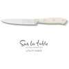 image:imageSur La Table Kitchen Essential Tasting Kitchen German Steel Slicer Knife 8Inch Stainless Steel Blade  Professional Kitchen Knife with White Handle and Forged Full TangEggshell White 5 Utility