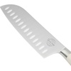 image:imageSur La Table Kitchen Essential Tasting Kitchen German Steel Slicer Knife 8Inch Stainless Steel Blade  Professional Kitchen Knife with White Handle and Forged Full TangEggshell White 7 Santoku