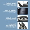 image:imageSur La Table Kitchen Essentials 2 Qt Heavy Gauge Brushed Stainless Steel Whistling Tea Kettle  Durable Stovetop KettleMatte Black