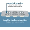 image:imageSur La Table Kitchen Essentials Bake Sale 3Piece Cookie Sheet Set  Nonstick Carbon Steel Baking Pans 13 15 18 Inch  Grey EasyClean Oven Trays for Cookies Roasting amp MoreLinen White