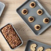 image:imageSur La Table Kitchen Essentials Bake Sale 3Piece Cookie Sheet Set  Nonstick Carbon Steel Baking Pans 13 15 18 Inch  Grey EasyClean Oven Trays for Cookies Roasting amp MoreLinen White